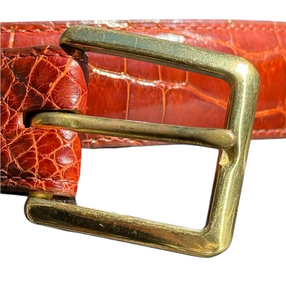 coach alligator belt
